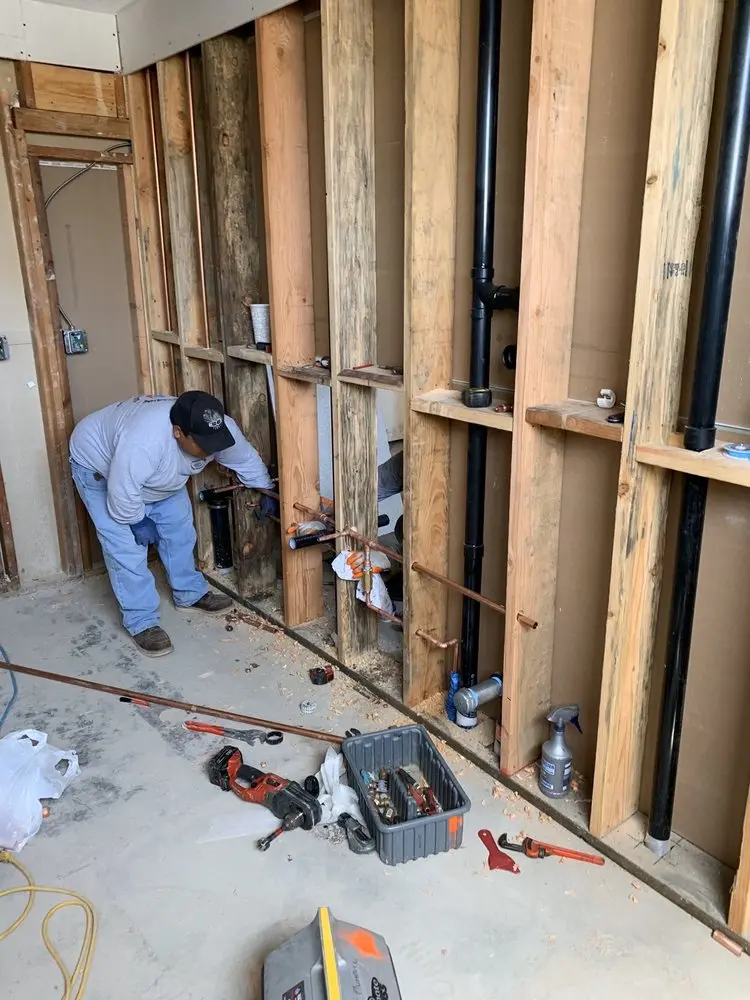 Commercial rough-in plumbing for Water Heater Replacement in 45th and Moncrief